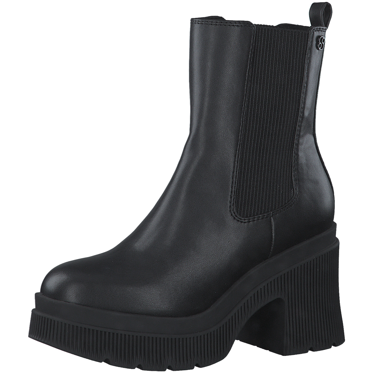 Дамски боти на висок ток S.Oliver Soft Foam черни