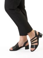 Дамски сандали Ara High Soft естествена кожа черни