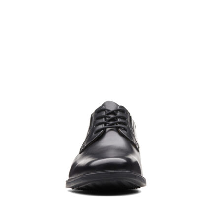 Елегантни мъжки кожени обувки Clarks Tilden Plain черни