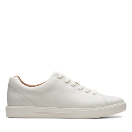 Мъжки обувки естествена кожа Clarks Un Costa Lace бели