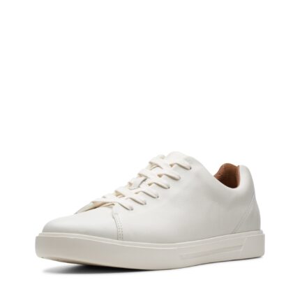 Мъжки обувки естествена кожа Clarks Un Costa Lace бели