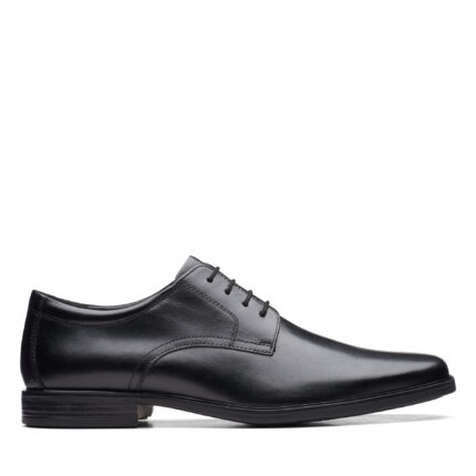 Мъжки обувки Clarks Howard Walk естествена кожа черни