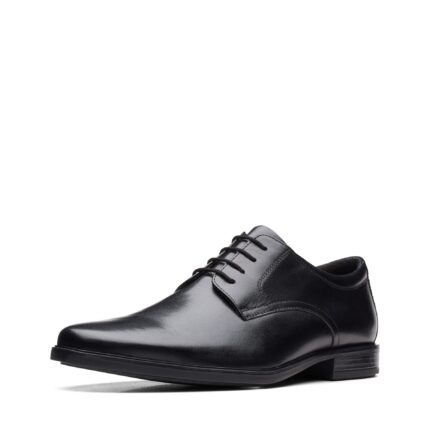 Мъжки обувки Clarks Howard Walk естествена кожа черни