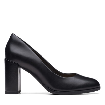 Дамски елегантни обувки на ток Clarks Freva85 Court черни