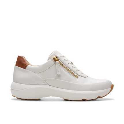 Дамски спортни обувки Clarks Tivoli Zip бели