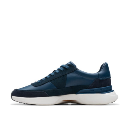 Мъжки обувки Clarks Craft Pace естествена кожа сини
