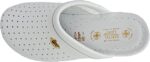 Дамски медицински чехли Sanital Light естествена кожа бели
