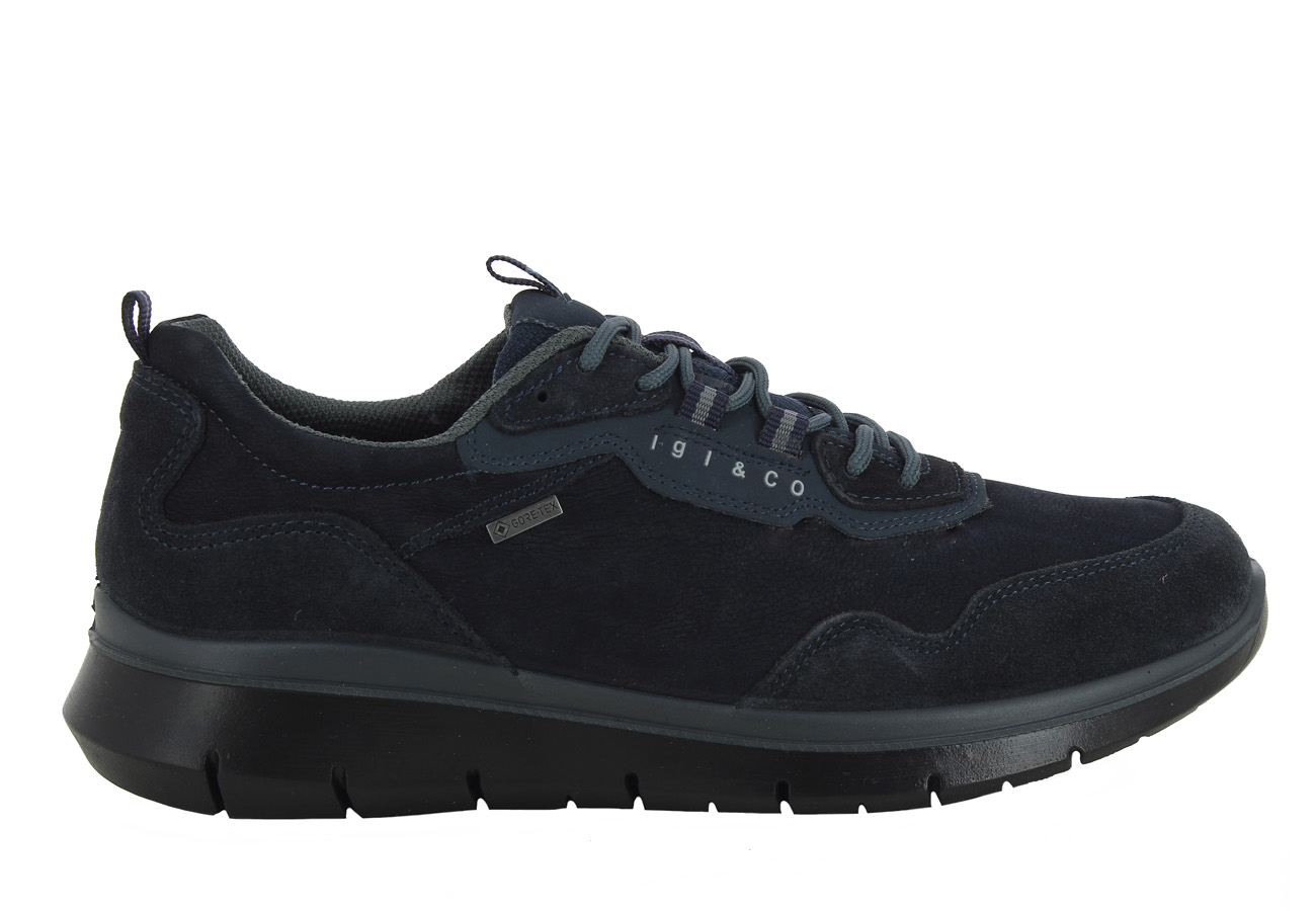 Мъжки ежедневни обувки IGI & CO естествен велур GORE-TEX® НЕПРОМОКАЕМИ сини
