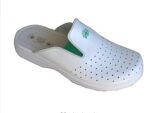 Мъжки медицински чехли Sanital Light естествена кожа бели