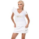 Бяла тениска Yoncy - Image 5