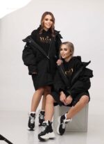 Дамско дълго яке Yoncy черно - Image 3