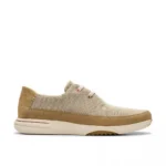 Мъжки ежедневни обувки Clarks Easeway Lace бежови - Image 6