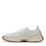 Дамски спортни обувки Clarks Craft Speed естествена кожа бели