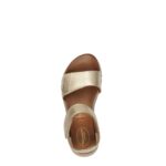 Дамски кожени сандали Tamaris Comfort Wide Fit златисти - Image 4