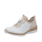 Дамски спортни обувки Rieker N4286-80 бели/бежови - Image 3