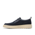 Ежедневни мъжки велурени обувки Clarks Polden Moc сини