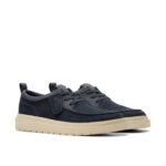 Ежедневни мъжки велурени обувки Clarks Polden Moc сини - Image 4