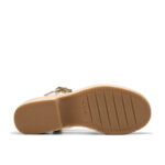 Дамски кожени сандали Clarks Coledale Strap слонова кост - Image 7