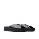 Мъжки кожени чехли Clarks TORFORD черни - Image 5
