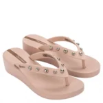 Дамски чехли на платформа Ipanema-83653-Beige/Gold