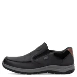 Мъжки ежедневни обувки без връзки Rieker 03651-00 Tex мембрана черни - Image 4