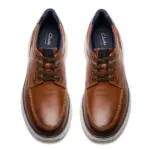 Мъжки ежедневни обувки Clarks Mullan Moc Widefit кафяви - Image 4