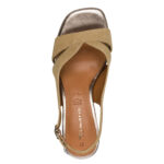 Дамски велурени сандали на ток Tamaris Touch it бежови - Image 6