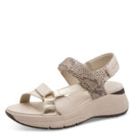 Дамски ежедневни сандали Tamaris Comfort Wide Fit бежови/златисти
