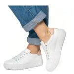 Дамски маратонки естествена кожа Ara High Soft H ширина