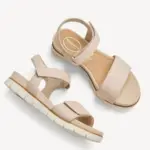 Дамски сандали естествена кожа Tamaris Comfort Wide fit бежови - Image 4