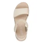 Дамски кожени сандали Tamaris Comfort Wide fit бежови - Image 6