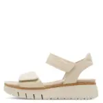 Дамски кожени сандали Tamaris Comfort Wide fit бежови - Image 3