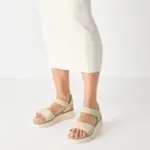 Дамски кожени сандали Tamaris Comfort Wide fit бежови
