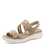 Дамски ежедневни сандали Tamaris Comfort Wide Fit бежови