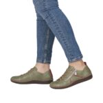 Дамски ежедневни обувки Rieker Antistress N2401-54 H ширина зелени