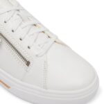 Дамски спортни обувки естествена кожа Clarks бели - Image 3