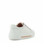 Дамски спортни обувки естествена кожа Clarks бели - Image 5