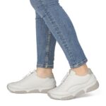 Дамски спортни обувки Rieker 45969-80 Antistress H ширина бели